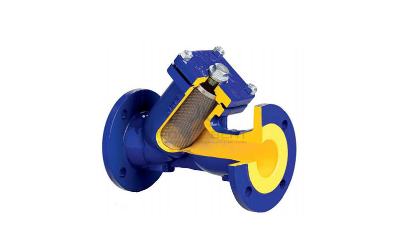 Фильтр грубой очистки Zetkama 821A - Ду32 (ф/ф, PN16, Tmax 300°C, сетка 1000 мкм)