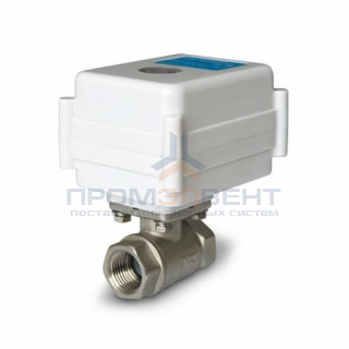 Кран шаровой с электроприводом Neptun Aquacontrol 220В - 1" (PN16, Tmax100°C, Tзакр 18 сек)