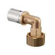 Переход на накидную гайку угловой Oventrop Cofit P - 16x2.0 x 3/4" (прессовой, бронза)