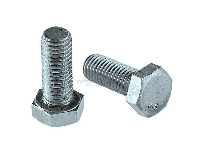 Болт М6х50 с шестигранной головкой оцинкованный DIN933