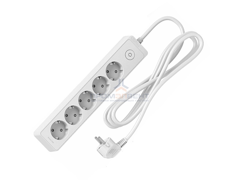 Удлинитель Schneider Electric 5 розеток 2К+З, кабель 3м, белый
