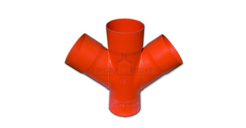 Соединение для четырех двустенных труб,45°, полипропилен, д.200 мм DKC