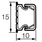 Мини кабель-канал 15x10мм Legrand METRA (кабельный короб)