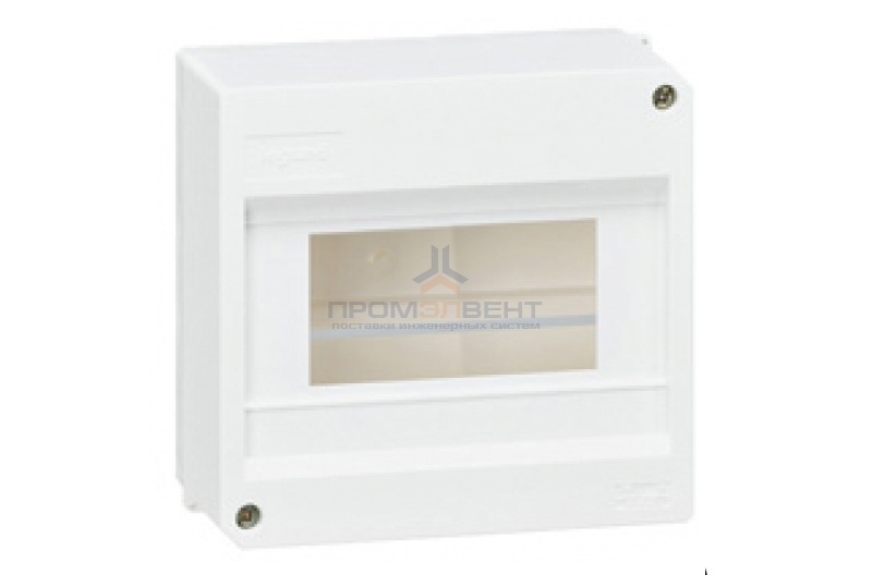 Бокс Legrand Mini S Эко накладной на 6 модулей без дверки с шиной