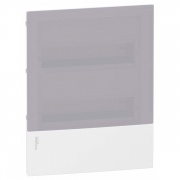 Бокс встраиваемый Schneider Electric Mini Pragma 24 модуля с дымчатой дверью с клемниками N+PE